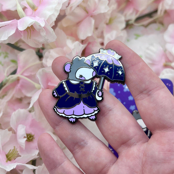 Goth Lolita Opossum Enamel Pin