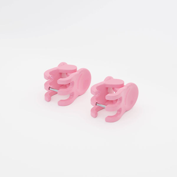 Guava Mini Claw Clip Hoop Earrings