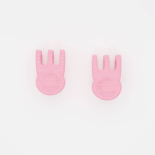 Guava Mini Claw Clip Hoop Earrings