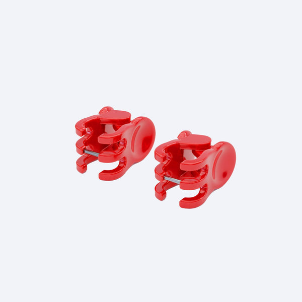 Strawberry Mini Claw Clip Hoop Earrings