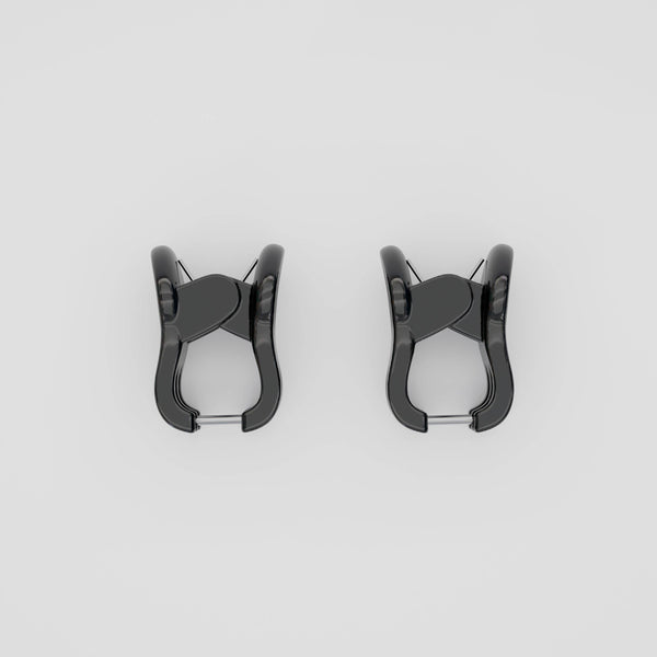 Blackberry Mini Claw Clip Hoop Earrings