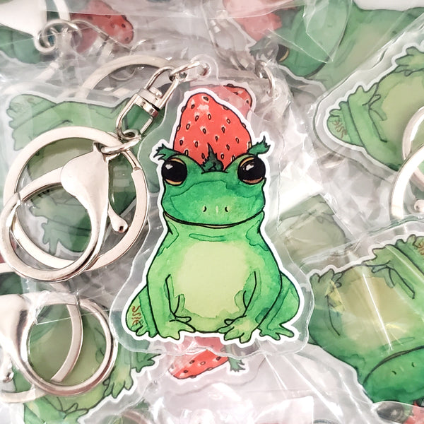 Strawberry Forg/Frog Keychain