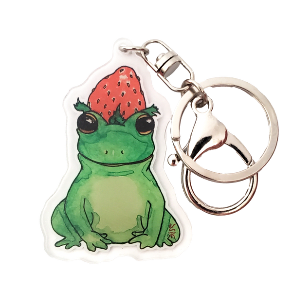 Strawberry Forg/Frog Keychain