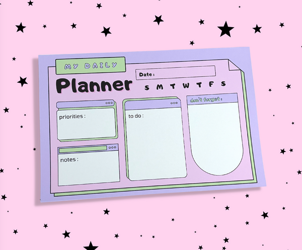 Pastel Daily Planner Notepad