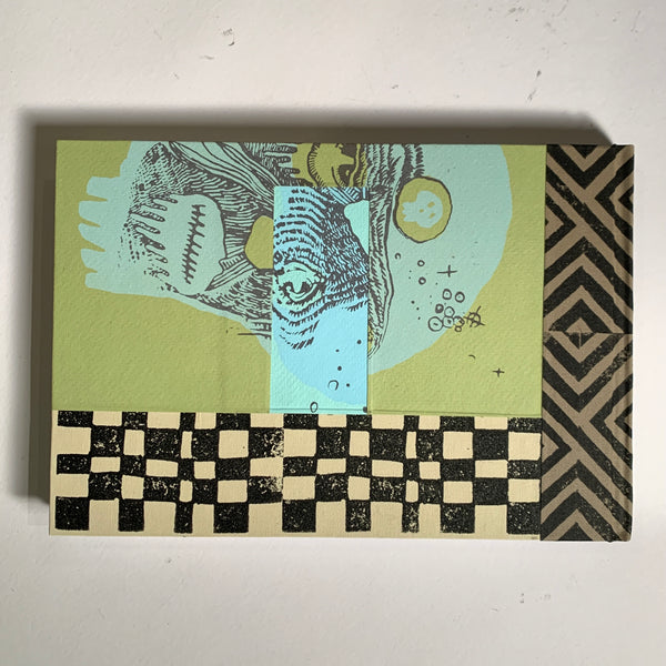 Medium Journal Sketchbook - Checker Face