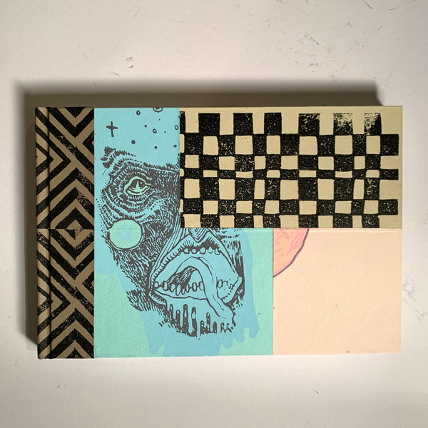 Medium Journal Sketchbook - Checker Face