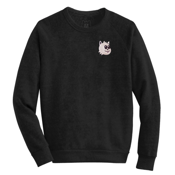 Blep Face Embroidered Crewneck