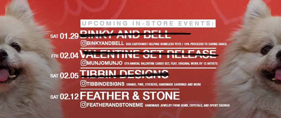 FEBRUARY IN-STORE POP-UPS
