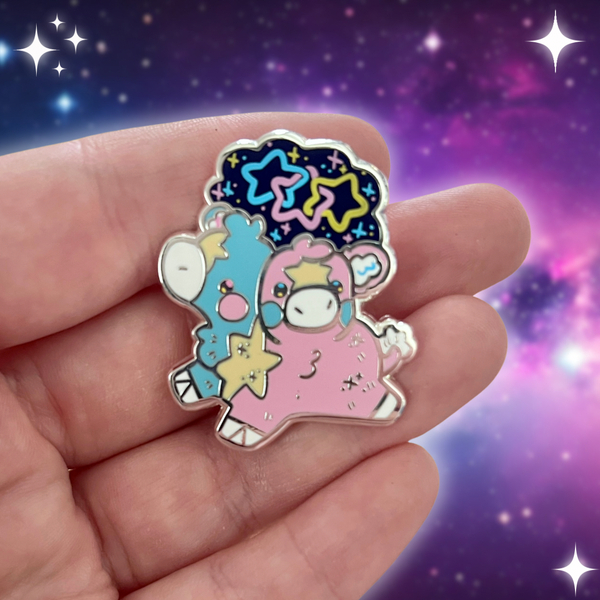 Two Headed Calf Enamel Pin
