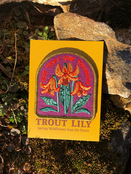 Trout Lily Iron On Patch