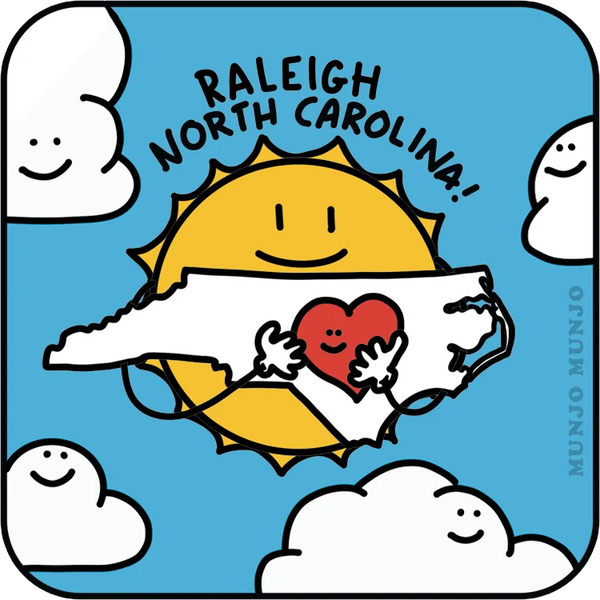 Raleigh NC Sky Sticker