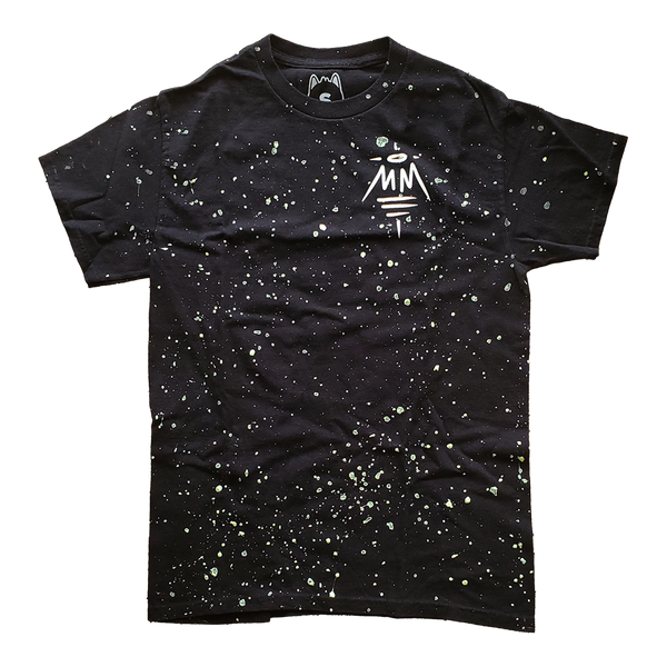 M M Tag Logo Glow Splatter Tee