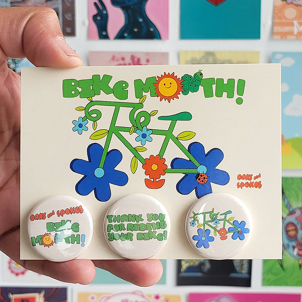 Bike Month Button Pack