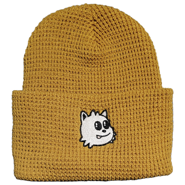 Blep Waffle Beanie (Mustard)