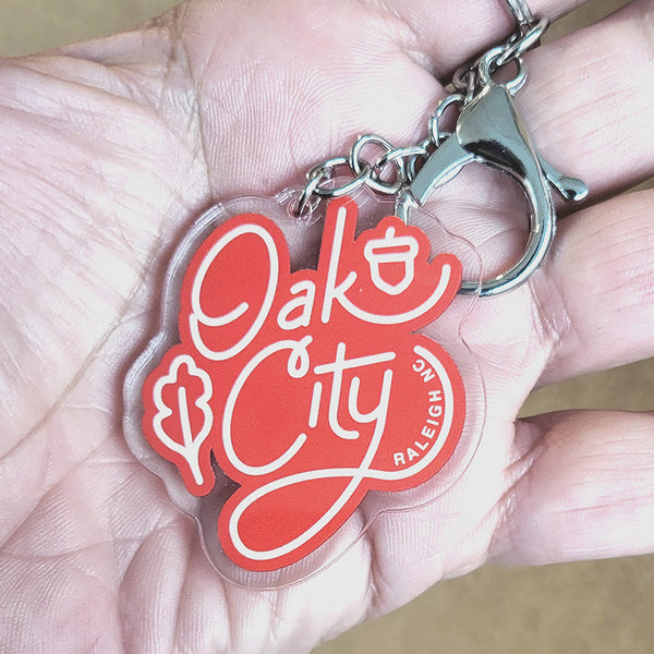 Oak City Acrylic Keychain