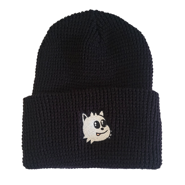 Blep Waffle Beanie (Black)