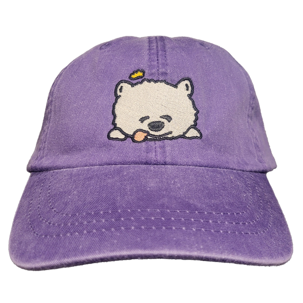 Sleepy Prince Dog Dad Hat - Grape