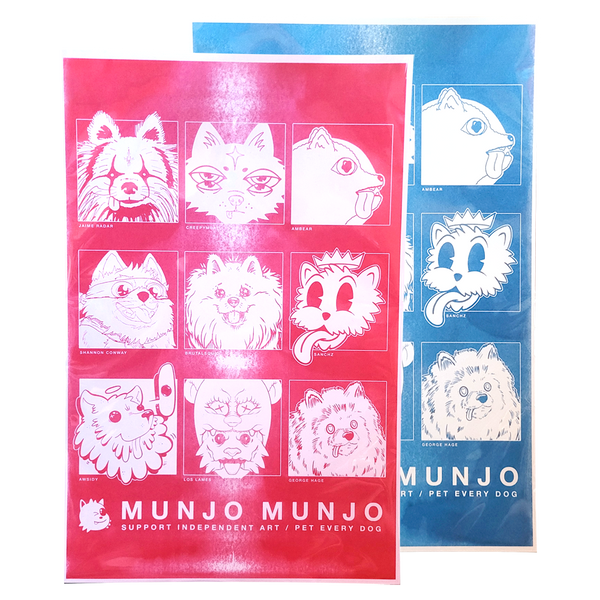 11x17 Munjo & Friends Risograph Print
