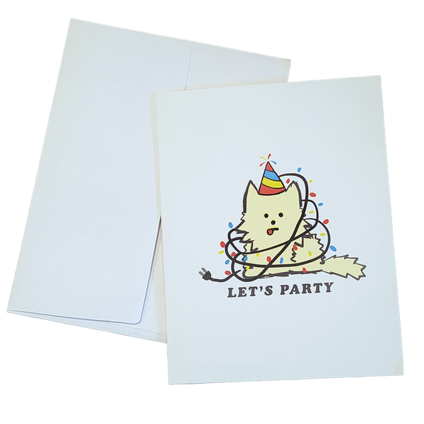 Let's Party Munjo Greenting Card
