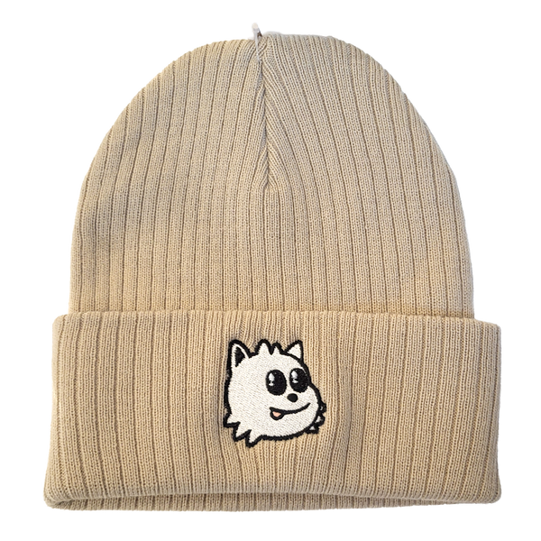Blep Ribbed Cuff Beanie (Birch)