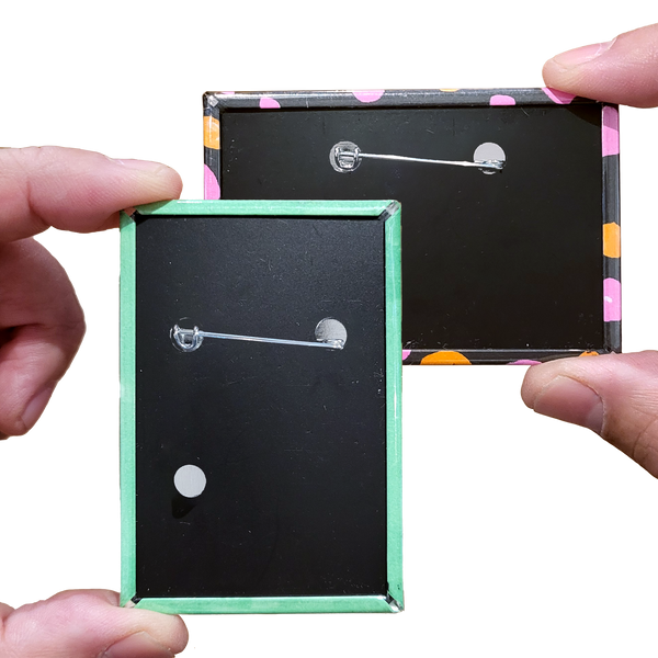 2x3" Rectangle Pinback Buttons