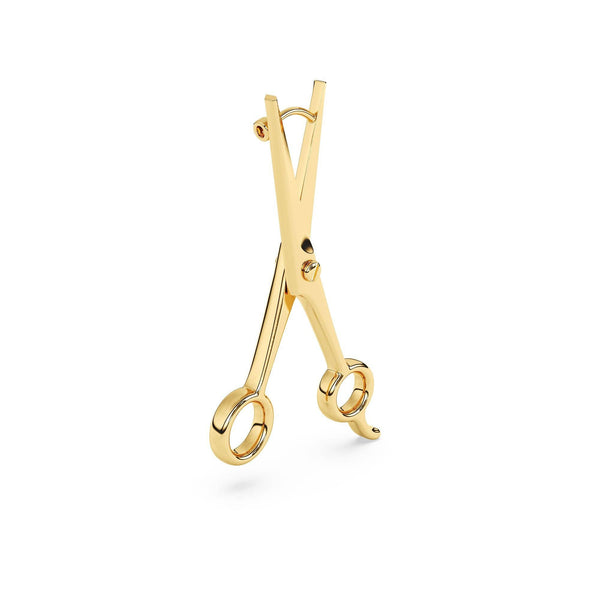 Gold Scissor / Hairdressing Shear Earrings