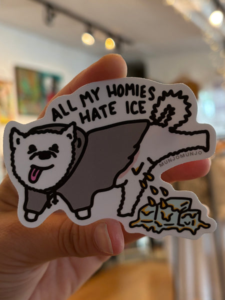 Dog Piss ICE Sticker
