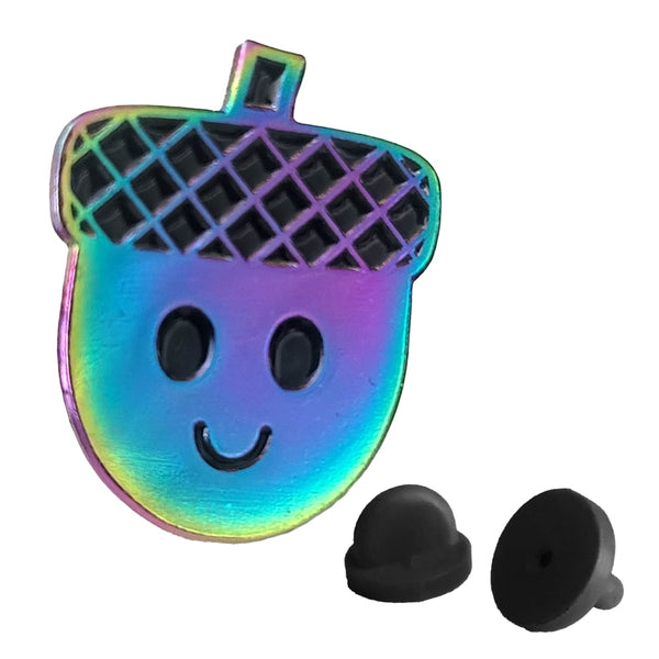 Acorn Iridescent Enamel Pin