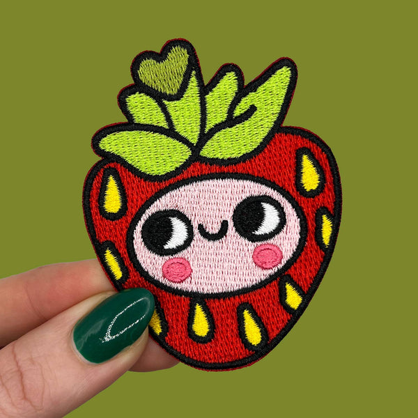 Strawbebby Strawberry Iron On Patch