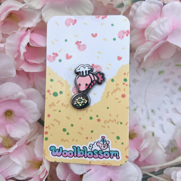 Shrimp Fried Rice Mini Enamel Pin