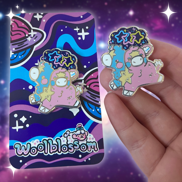 Two Headed Calf Enamel Pin