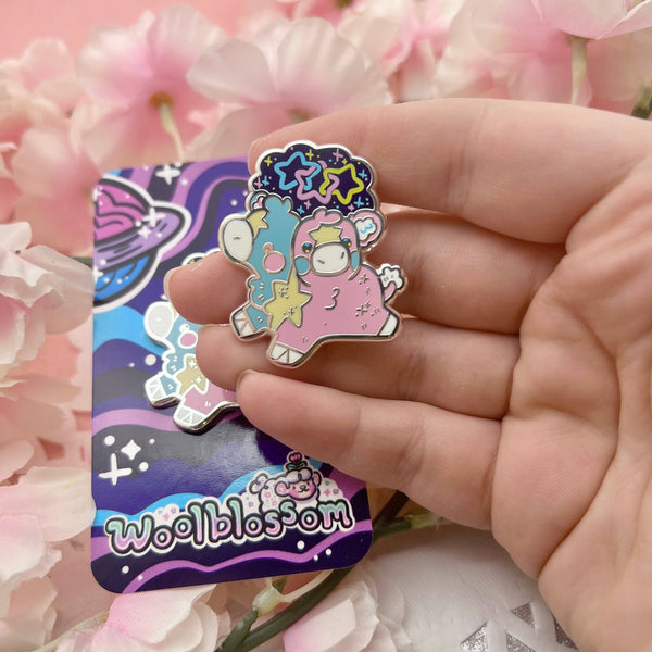 Two Headed Calf Enamel Pin