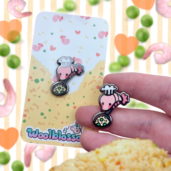 Shrimp Fried Rice Mini Enamel Pin