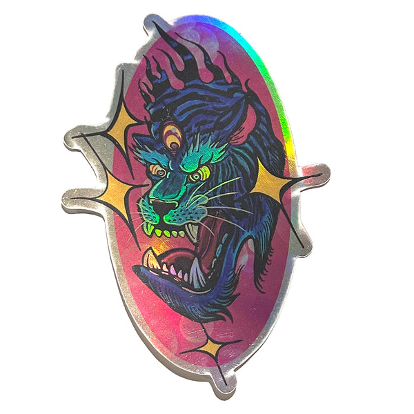 Distorsion (Blue Tiger) Sticker