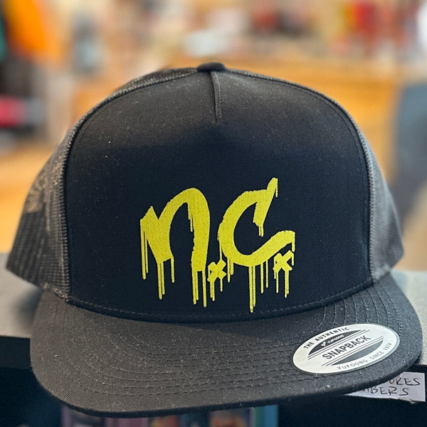 Yellow NC Drip Trucker Hat