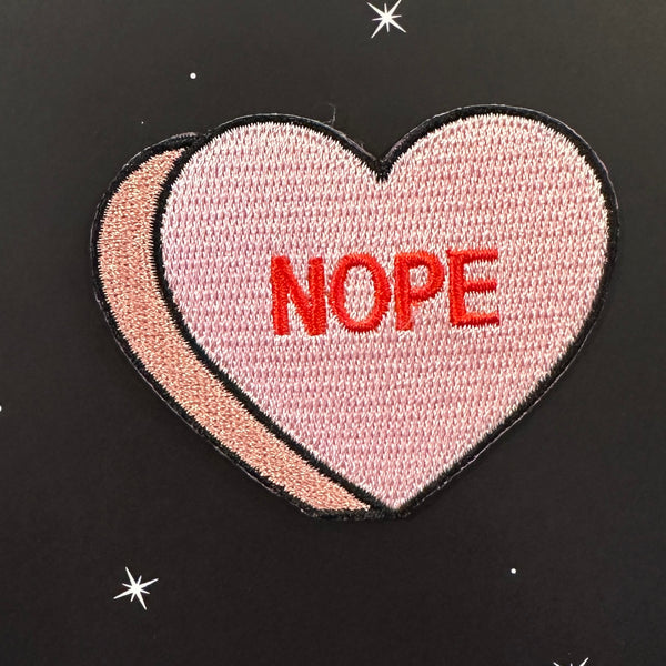 Nope Candy Heart Patch