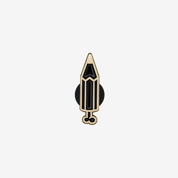 Pencil Bone Enamel Pin