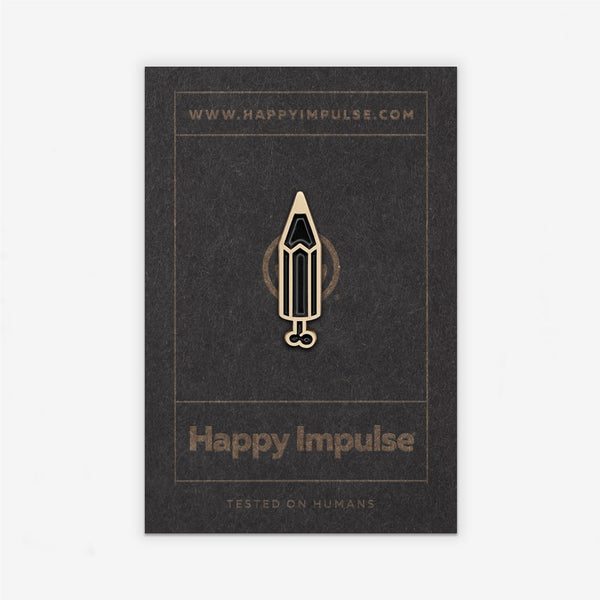 Pencil Bone Enamel Pin