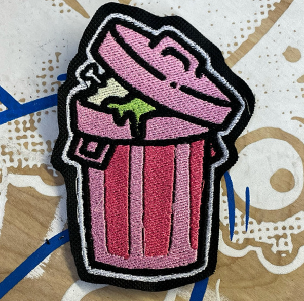 Trash Can Sew-On Patch