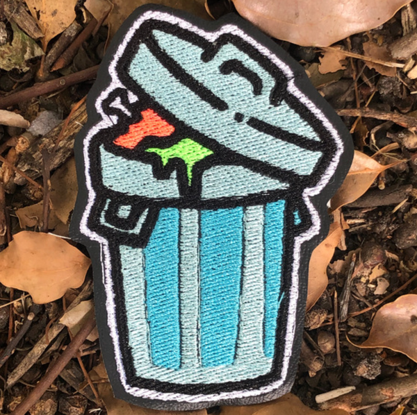 Trash Can Sew-On Patch