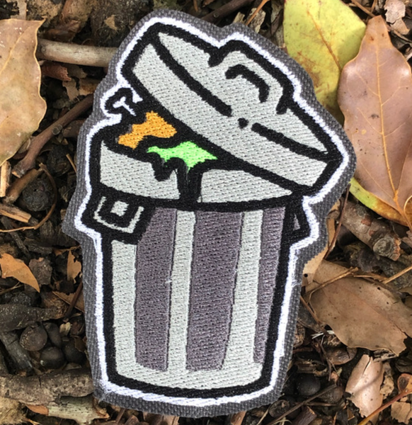 Trash Can Sew-On Patch