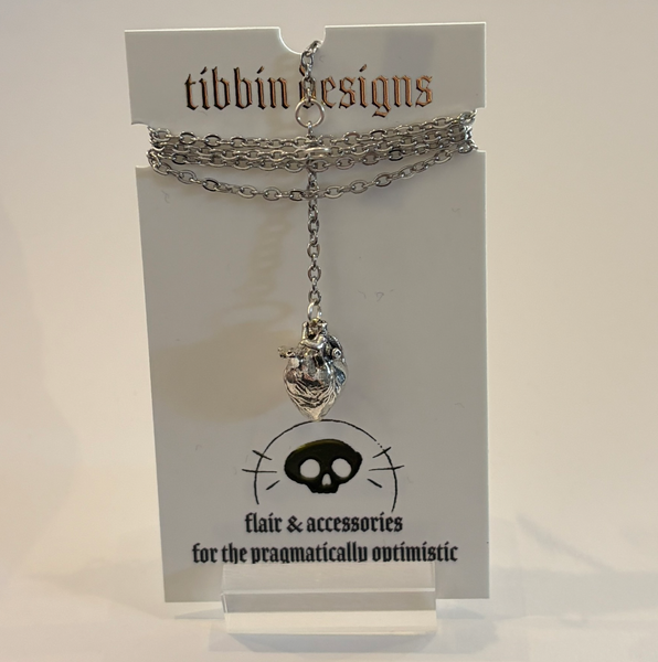 Chained To You Silver Heart necklace