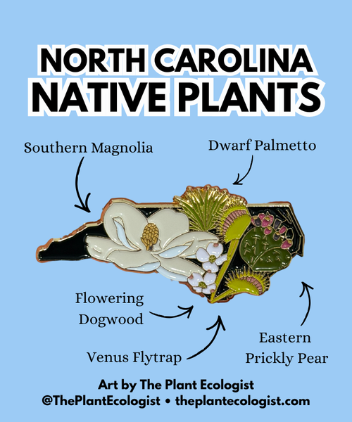 NC Native Plants Enamel Pin