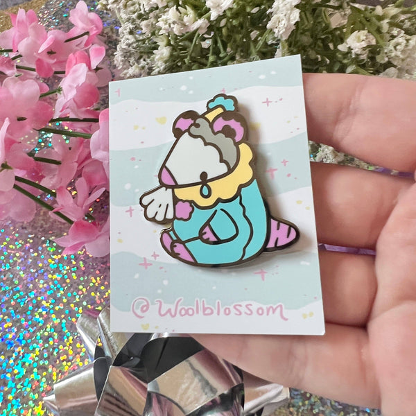 Cry Clown Opossum Enamel Pin