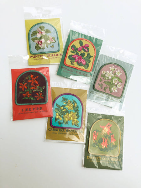 Painted Trillium Iron-On Patch