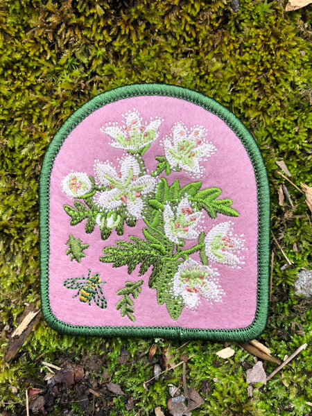 Fringed Phacelia Iron-On Patch