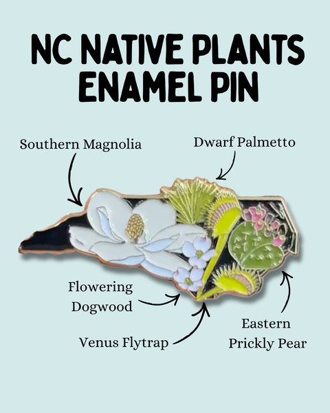 NC Native Plants Enamel Pin