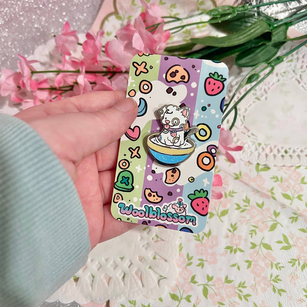 Fruity Cereal Puppy Enamel Pin