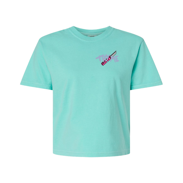Try Me Mint Crop Tee