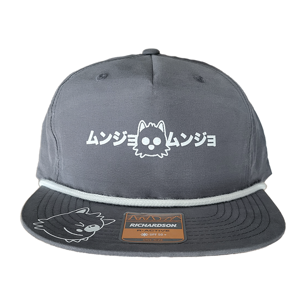 Katakana Logo Snapback Hat (charcoal)